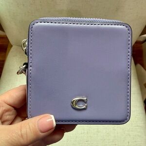 Coach Light Purple Square Wallet